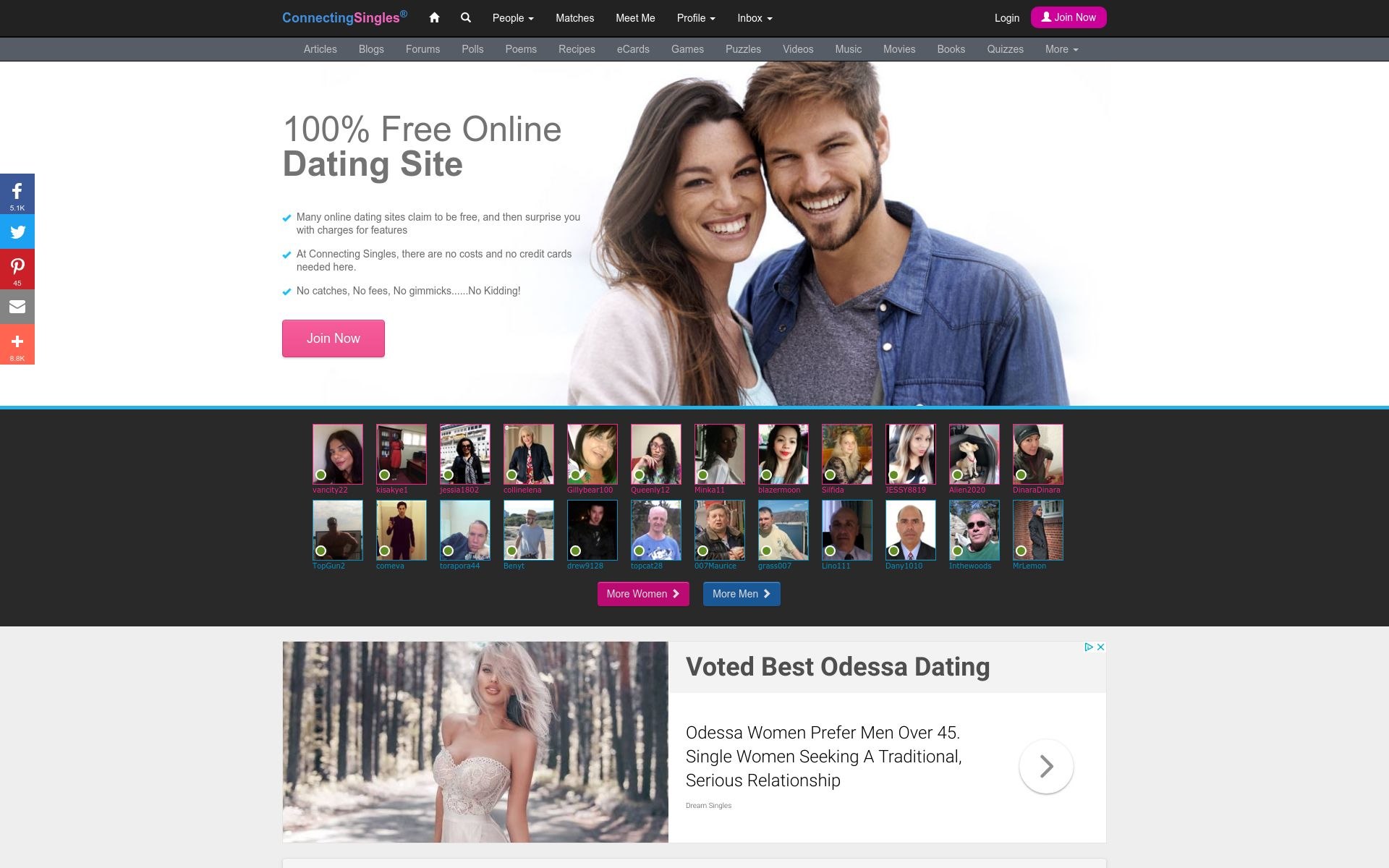 100 free dating sites for men